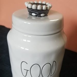Rae Dunn good Dog crown "DIMPLY" canister